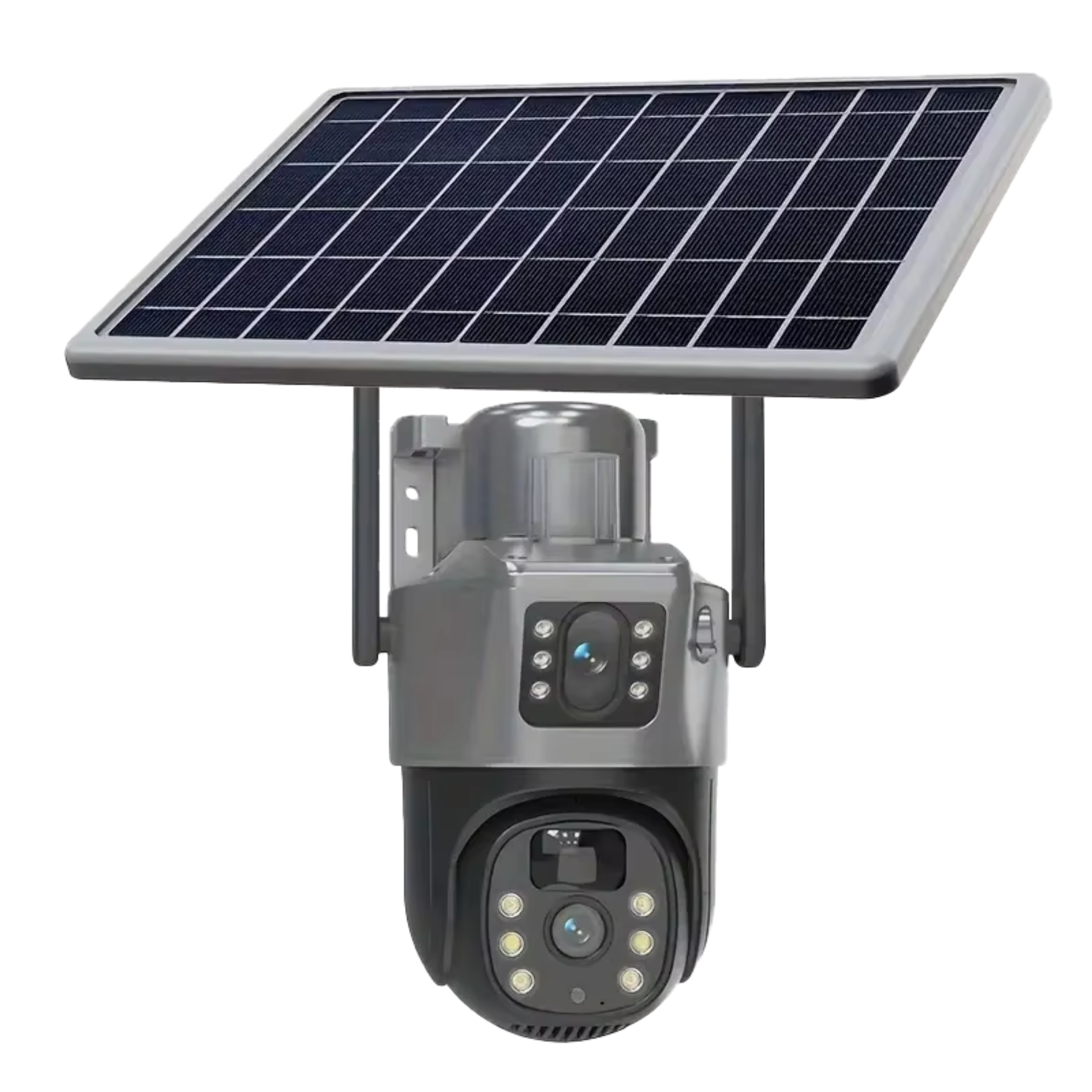 Smart 4G, 6MP 2-Lens Solar Security Camera – Wireless Outdoor CCTV with Smart App & Motion Alerts