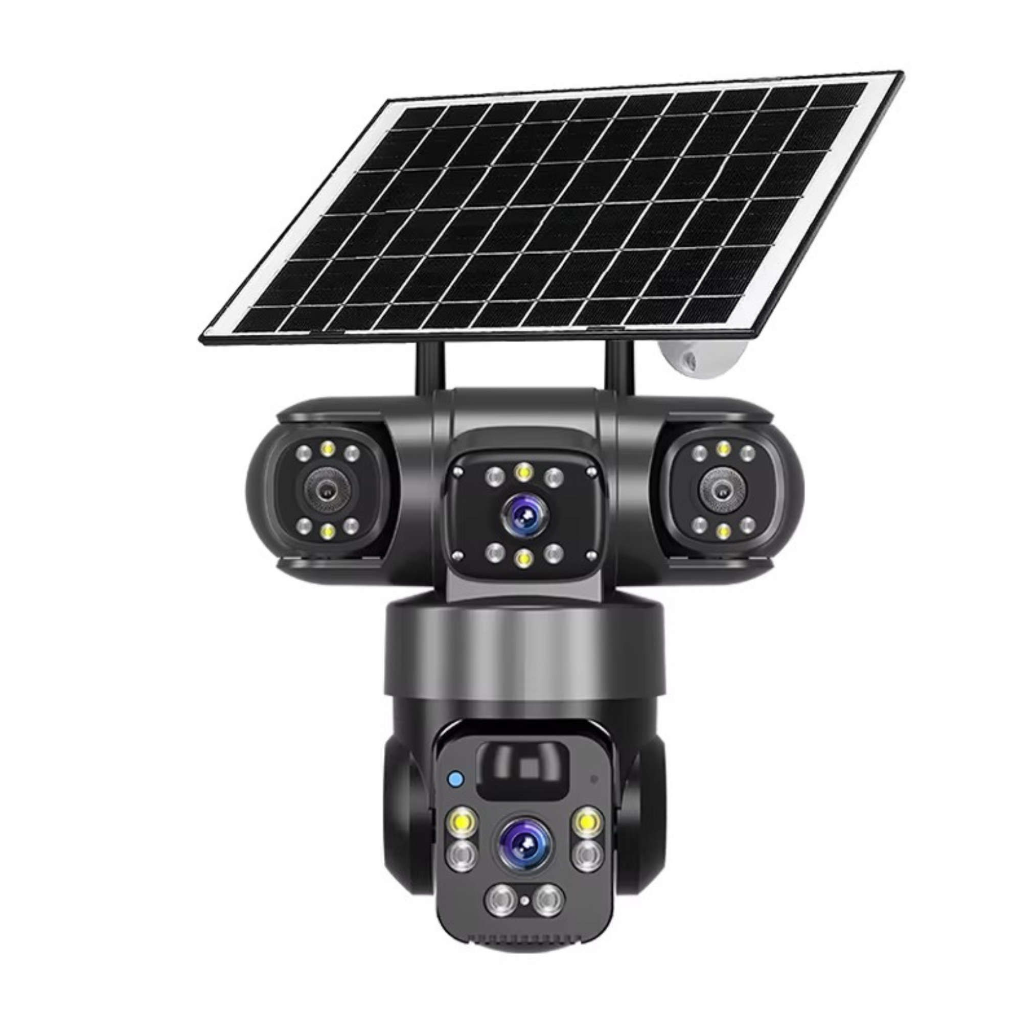 Smart 4G, 6MP 3-Lens Solar Security Camera – Wireless Outdoor CCTV with Smart App & Motion Alerts (Copy)