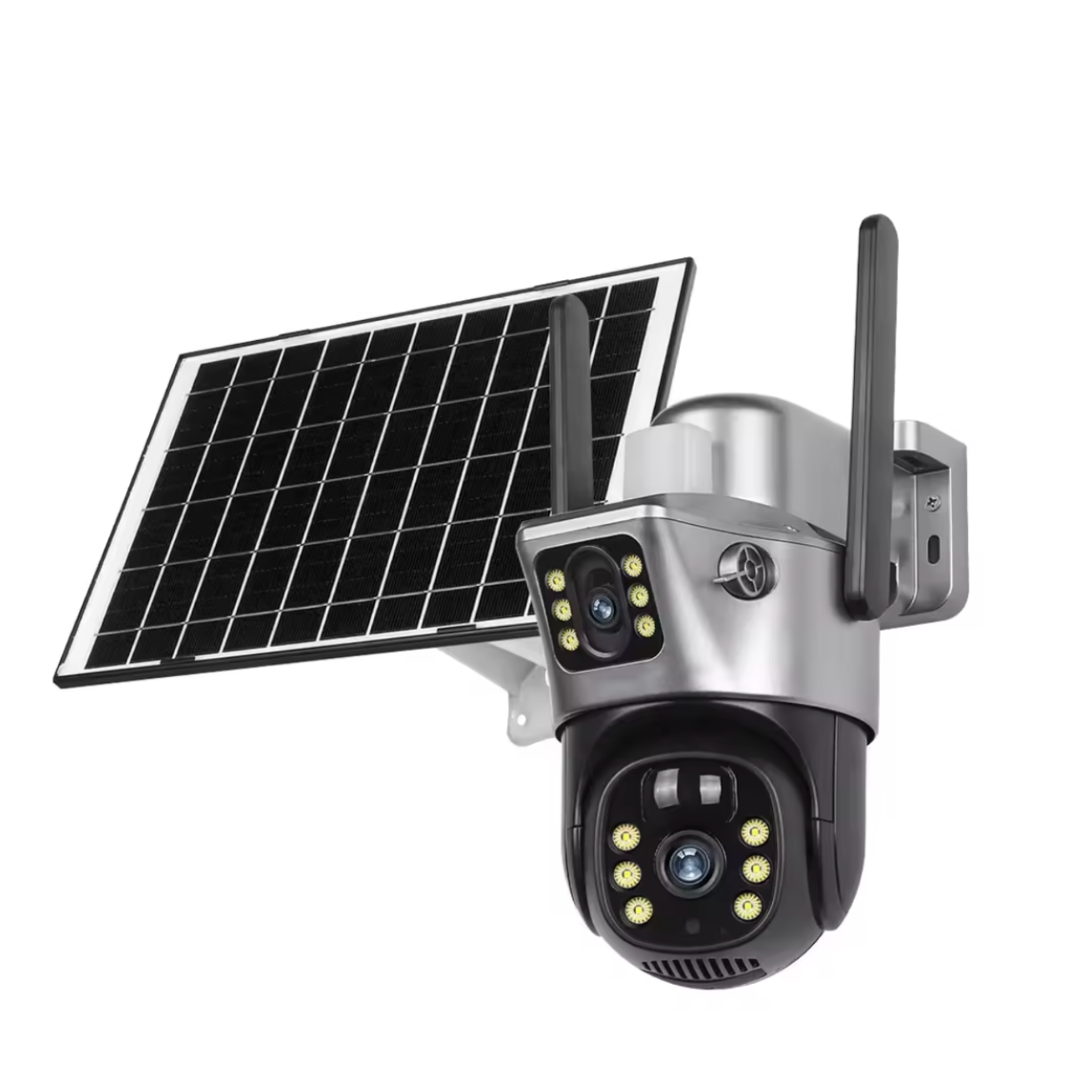 Smart 4G, 6MP 2-Lens Solar Security Camera – Wireless Outdoor CCTV with Smart App & Motion Alerts