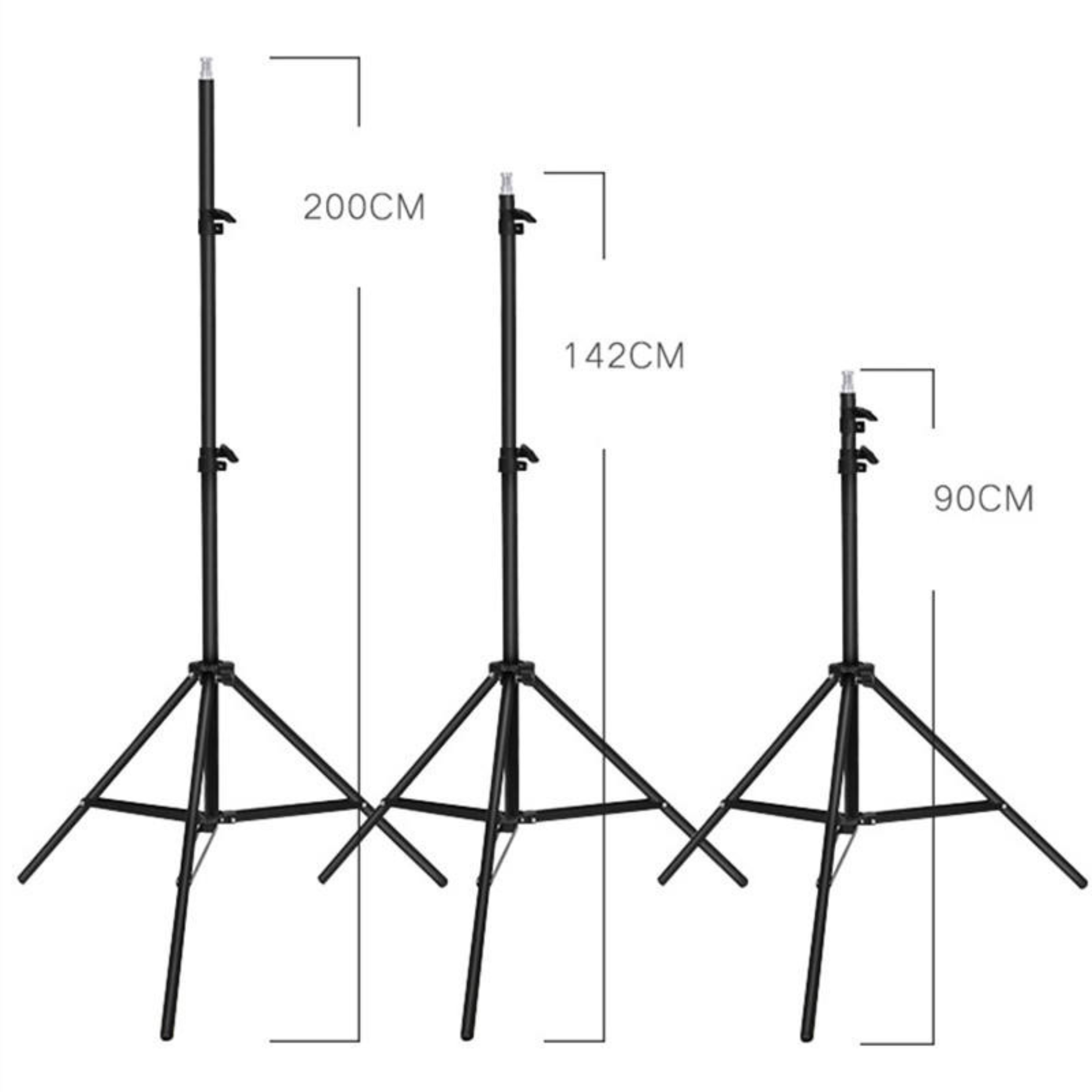 2M Portable Photo & Video Tripod Stand – Adjustable Camera & Light Support
