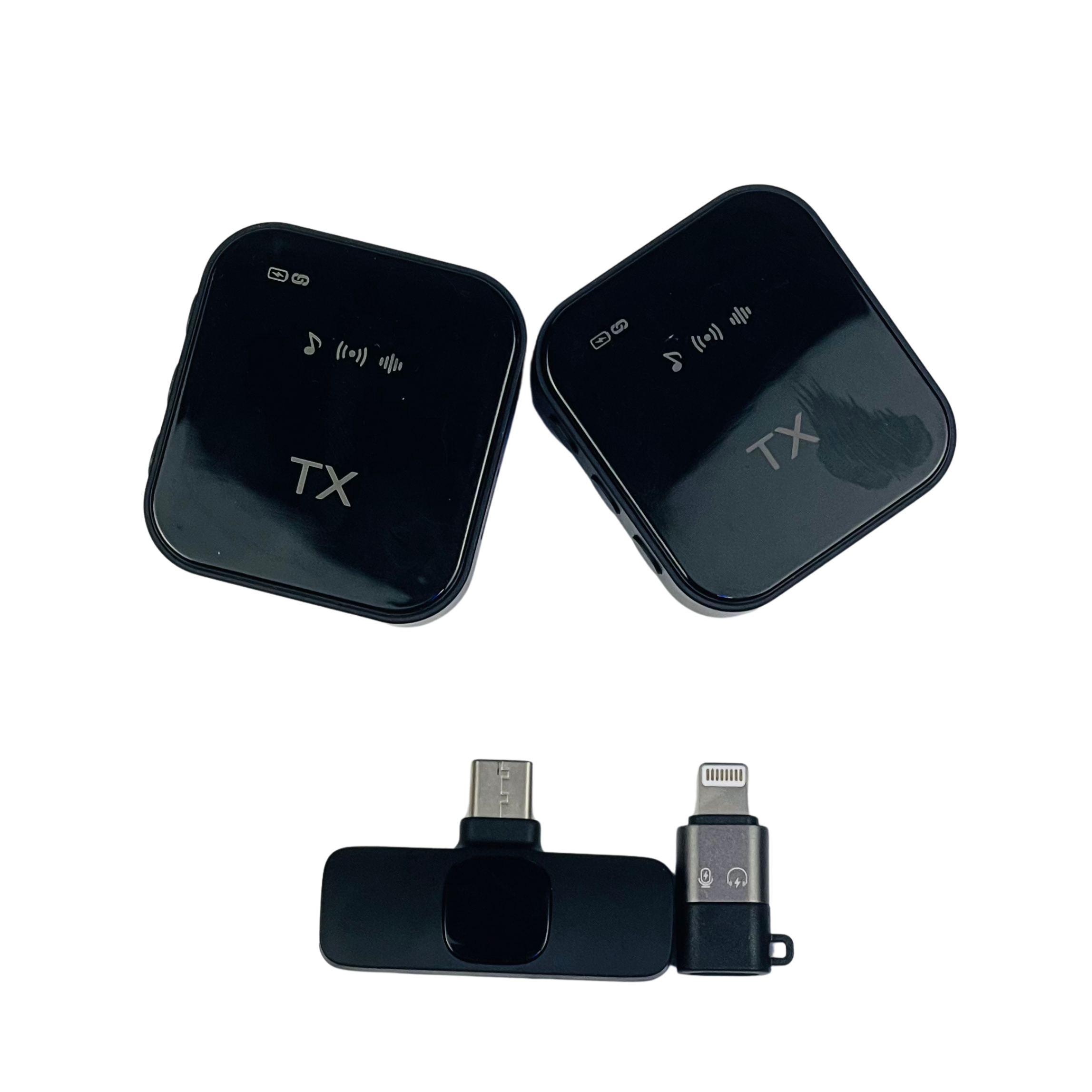 K95, 3-in-1 Wireless Dual Lavalier Microphone – Clip-On Mics for Smartphones