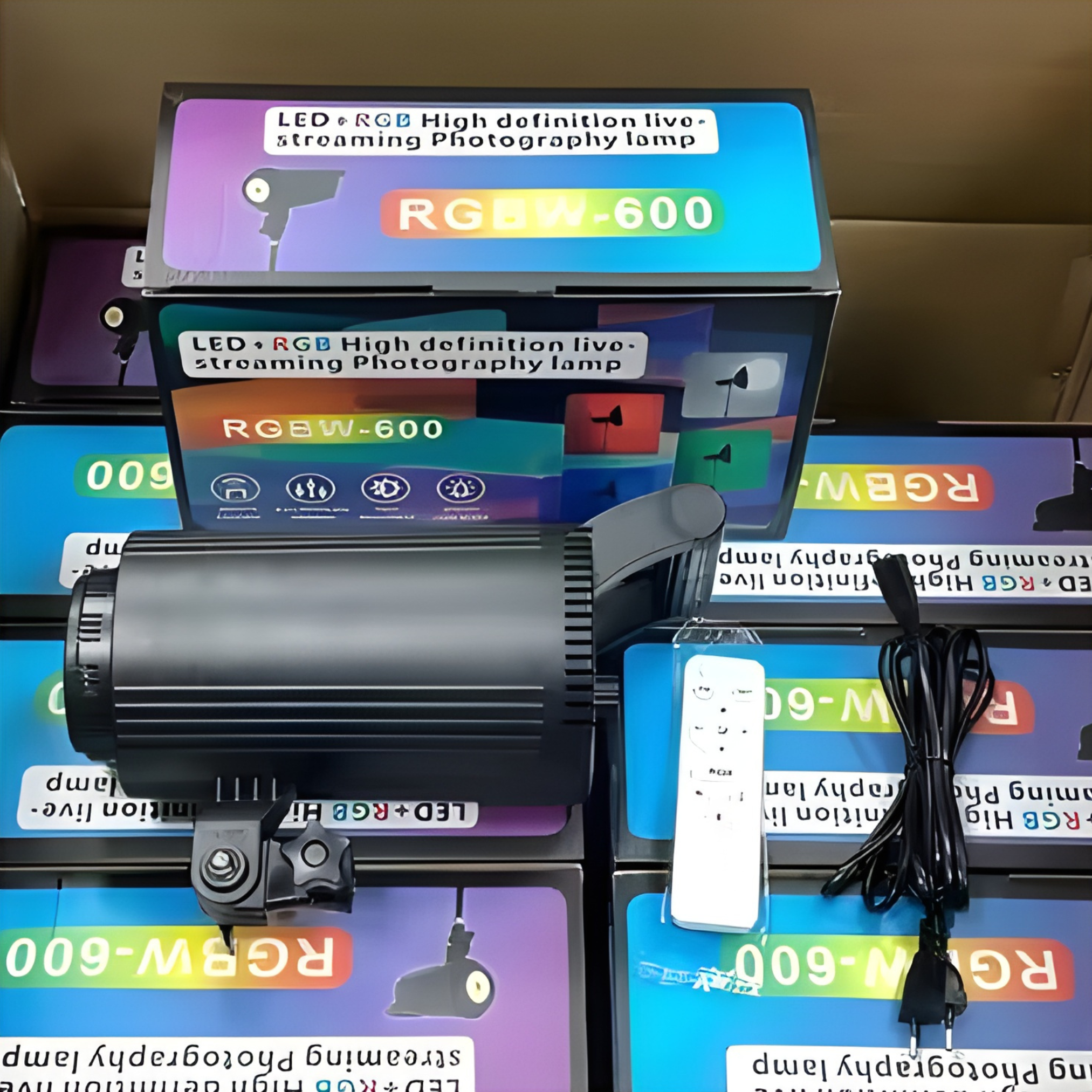 100W RGBW COB LED Photography & Video Light – Adjustable Colour LED Studio Light Panel