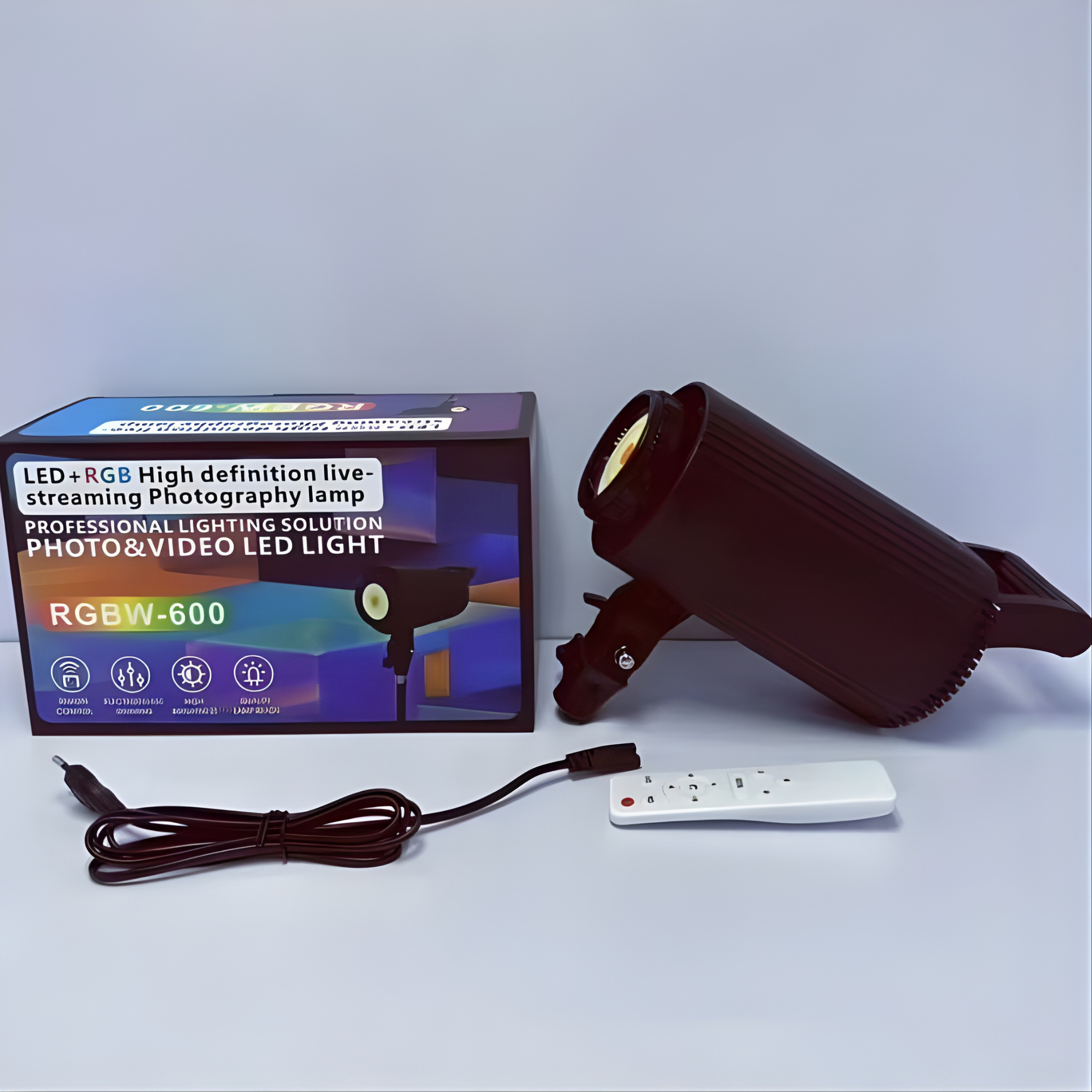 100W RGBW COB LED Photography & Video Light – Adjustable Colour LED Studio Light Panel