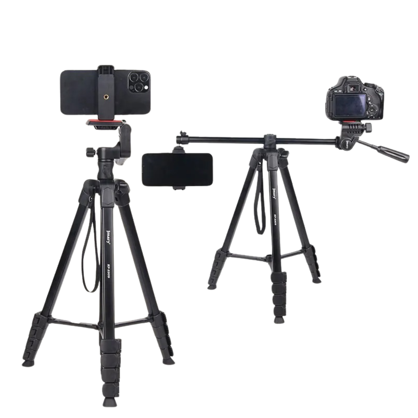 JMARY KP-2209 Tripod Stand – 1.7M Video & Photo Camera Tripod for Phone, DSLR & Vlogging