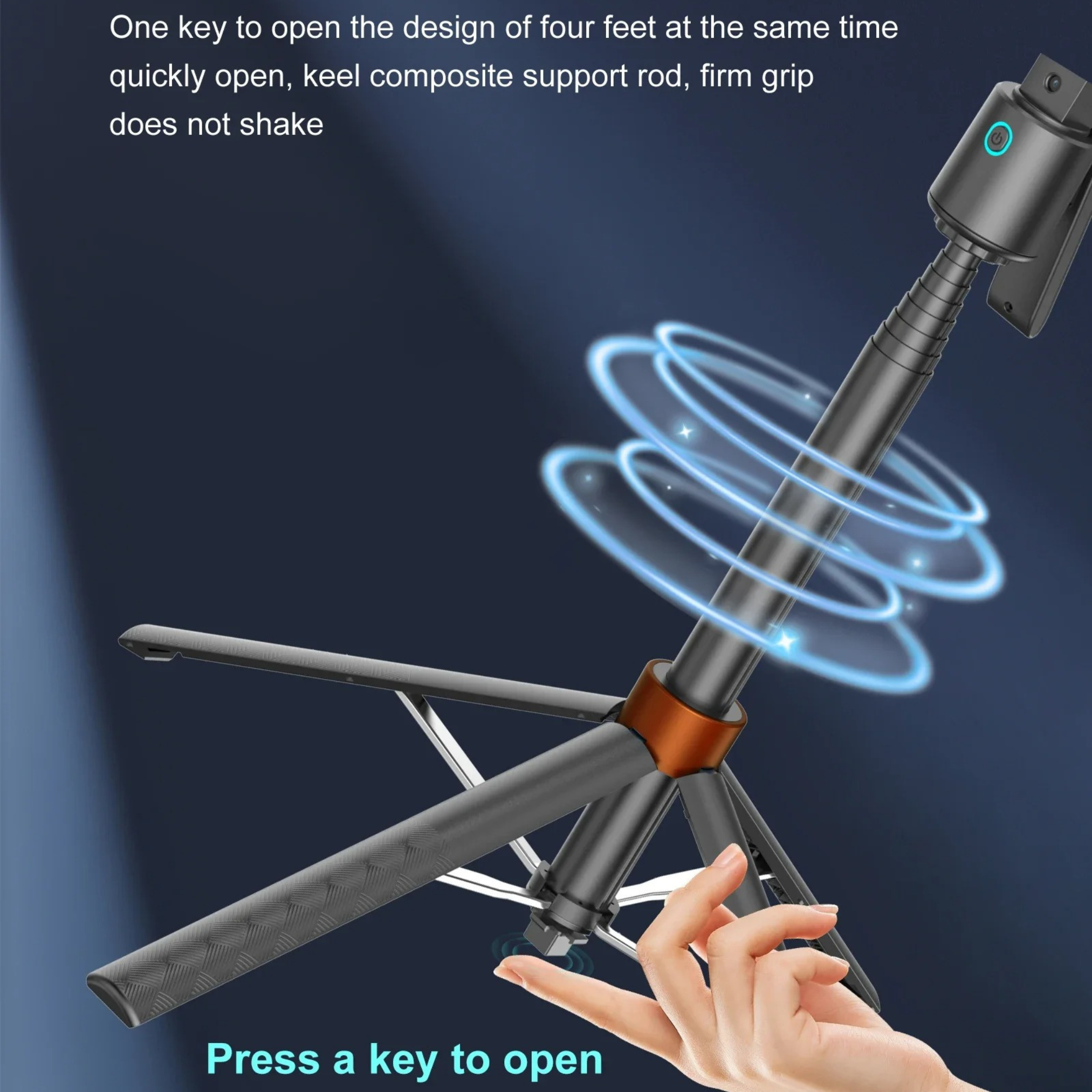 Q13 AI Face-Tracking Tripod & Selfie Stick – 360° Auto Tracking Phone Holder for Vlogging & Live Video