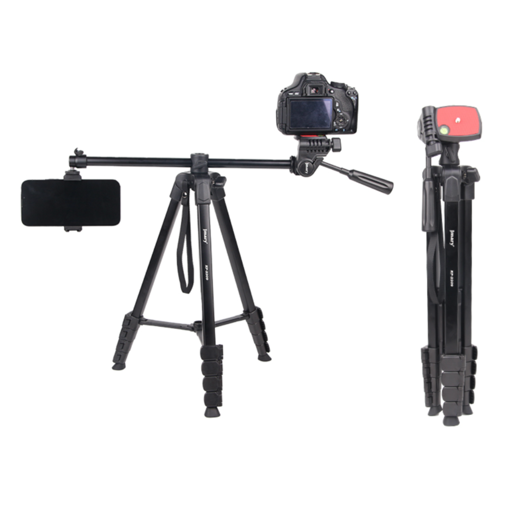 JMARY KP-2209 Tripod Stand – 1.7M Video & Photo Camera Tripod for Phone, DSLR & Vlogging