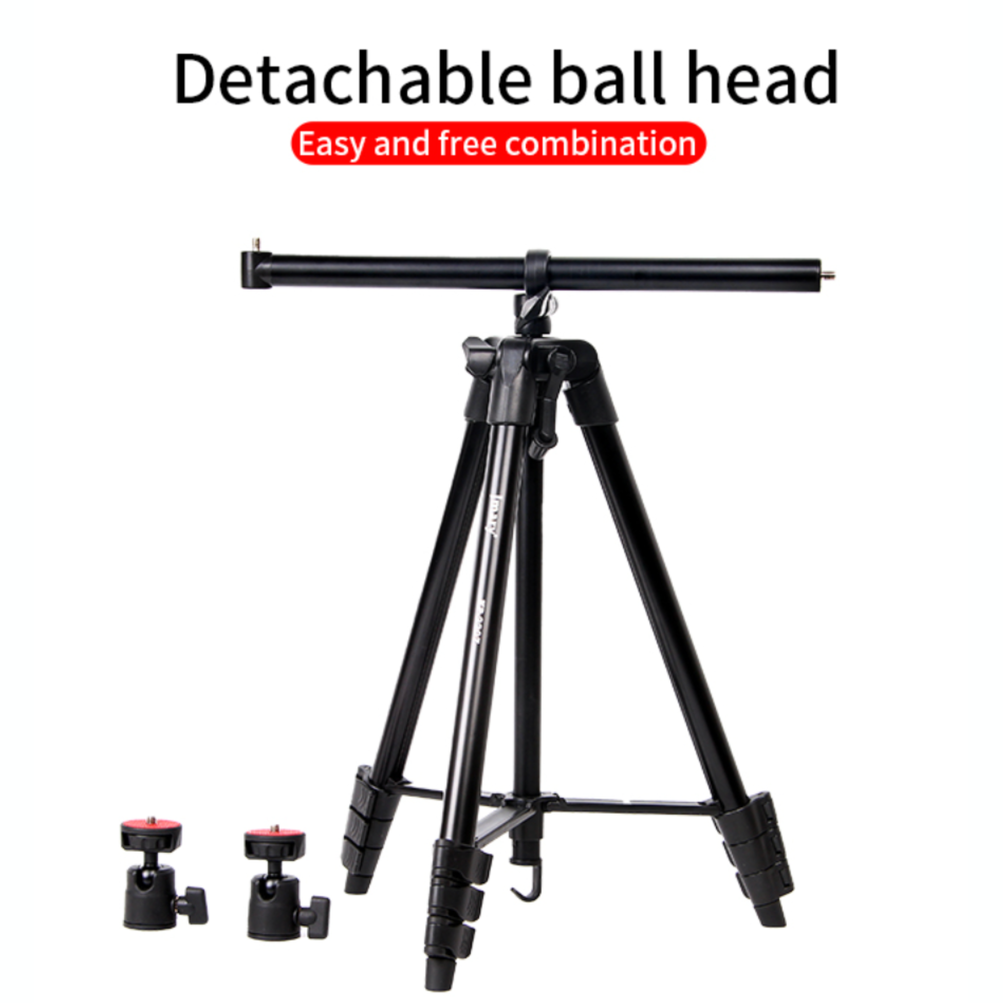 JMARY KP-2207 Tripod Stand – Portable 1.33 m Camera & Mobile Tripod for Photo & Video