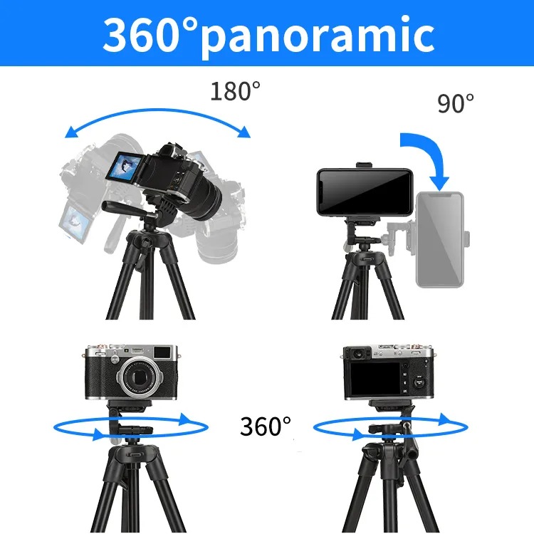 JMARY KP-2205 Tripod Stand – 1.5M Video & Photo Camera Tripod for Phone, DSLR & Vlogging (Copy)