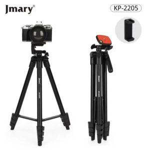 JMARY KP-2205 Tripod Stand – 1.5M Video & Photo Camera Tripod for Phone, DSLR & Vlogging (Copy)