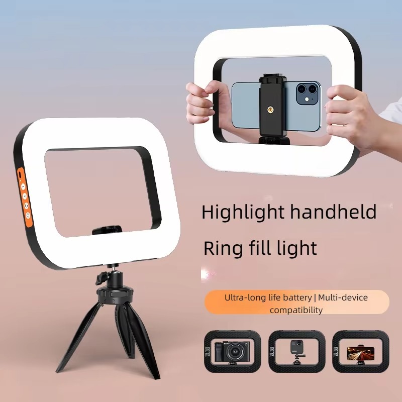 YM200 20W Rechargeable Ring Light – Portable Selfie LED Video Light for Phone & Camera
