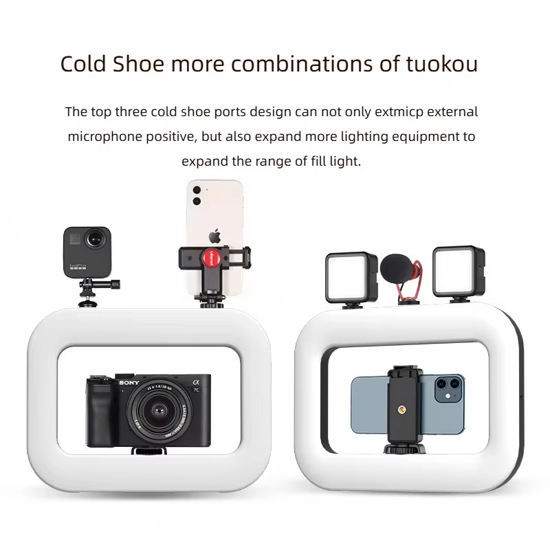 YM200 20W Rechargeable Ring Light – Portable Selfie LED Video Light for Phone & Camera