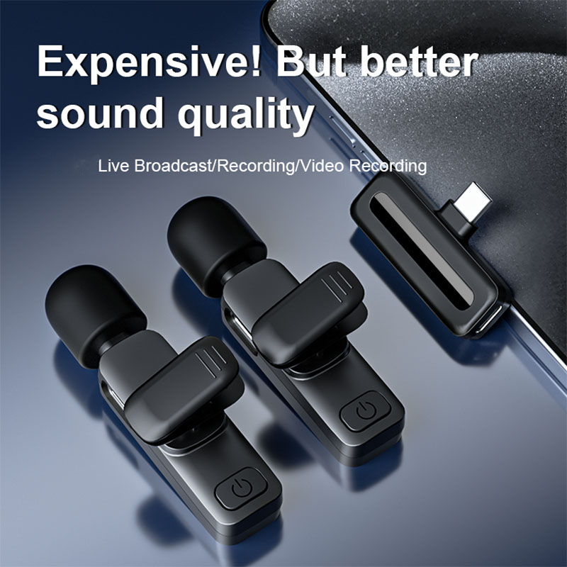 SE80 Wireless Lapel Microphone – Long-Range Clip-On Lavalier Mic for Phones