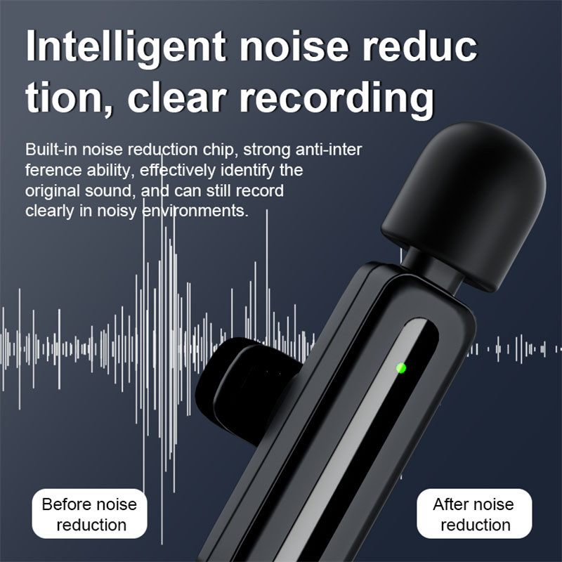 SE80 Wireless Lapel Microphone – Long-Range Clip-On Lavalier Mic for Phones