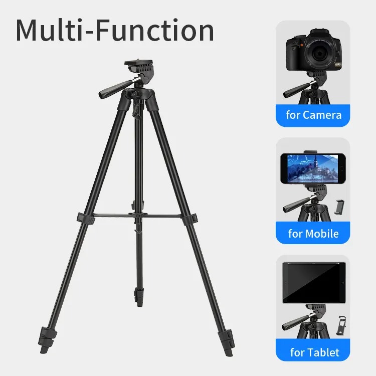 JMARY KP-2205 Tripod Stand – 1.5M Video & Photo Camera Tripod for Phone, DSLR & Vlogging (Copy)