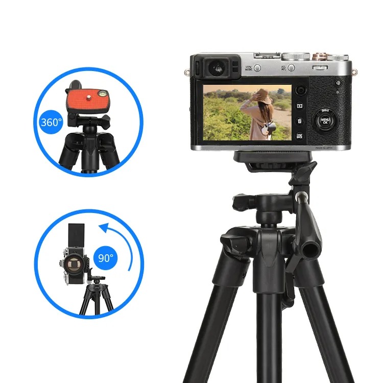 JMARY KP-2205 Tripod Stand – 1.5M Video & Photo Camera Tripod for Phone, DSLR & Vlogging (Copy)